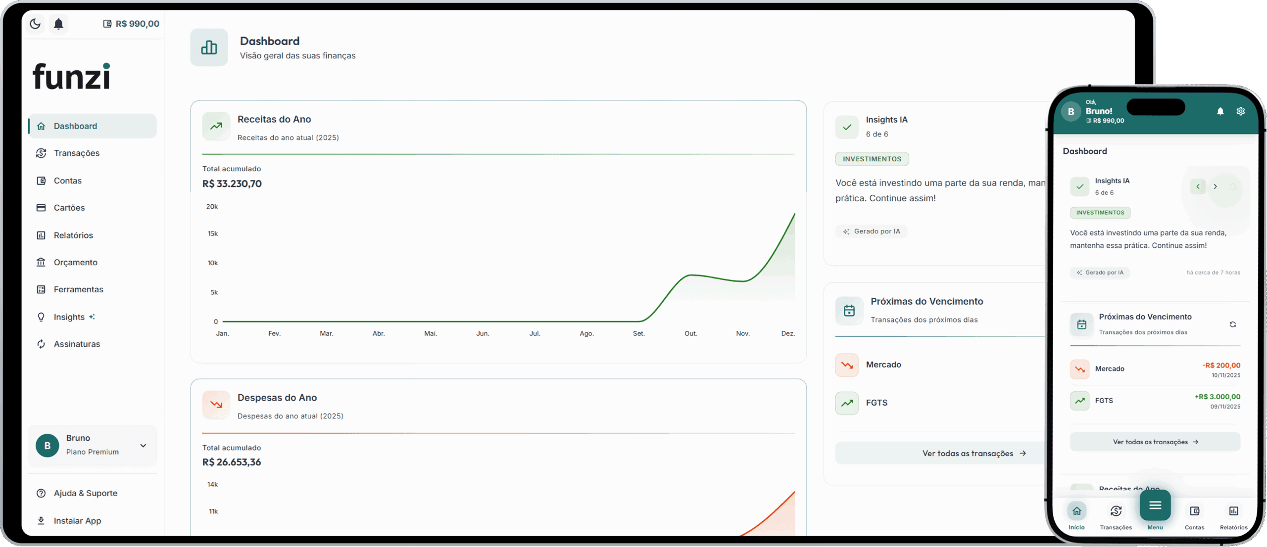 Funzi App - Controle Financeiro Inteligente